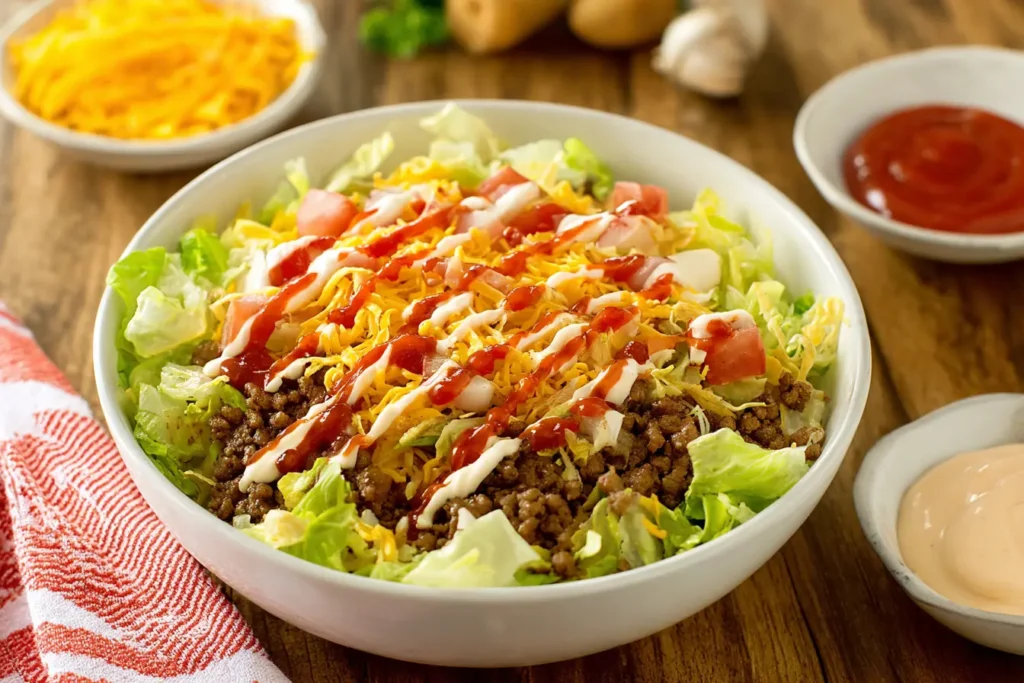Healthy Big Mac Bowl